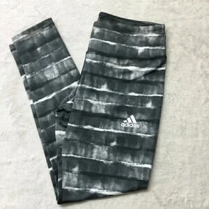 Adidas Olympic Dark Grey/White Athletic Leggings
